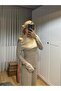 Women's Asymmetric Cut Collar Bottom Top Double Set - 2
