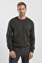Khaki Slim Fit Crew Neck Knitwear Sweater