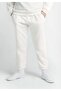 Elastic Waist Cotton Nature Concept Regular Fit Jogger White Children's Tracksuit