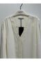 Front Placket Cubed Sleeve Cube Blouse - 4