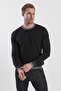 Black Slim Fit Crew Neck Knitwear Sweater - 3