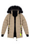 Boy's Water and Windproof Hooded Thick Fur Lined Inflatable Coat & Coat