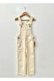 Kids Jeans Beige Salopet