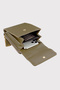 Women's Green Double Gusset Zippered Bag with Phone Compartment - 4
