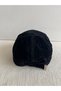 Nubuck Look Adjustable Back Unisex Black Color Hat - 6