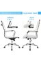 Luxurious White PU Leather Office Chair – Extra Comfort, Adjustable, 280lbs Capacity - 8