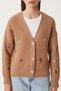 Women's Biscuit Flower Embroidered Buttoned Knitwear Cardigan KG00005 - 5