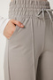 Women's Light Gray Basic Knitted Sweatpants with Pockets Xr00018 - 5