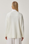 Women's Ecru Oversize Knitwear Sweater PN00054 - 4