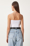 Women's Mink White Rope Strap 2 Piece Pack Knitted Bustier Di00007 - 9