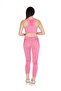 Women's Seamless Thick Strap Bra Bottom Top Fitness Set - 2