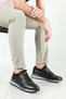 Leather Orthopedic Black Nata Men's Sports Shoes 5333