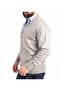 Men's Gray Wool Knitwear Knitted Dad Cardigan - 3