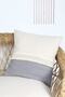 Boho Throw Pillow Cover Gray Natural 45x45 Cm