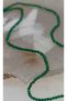 Emerald Stone Thin Natural Stone Necklace 2 mm - 3