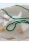 Emerald Stone Thin Natural Stone Necklace 2 mm - 4