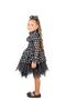 Ruffled Chiffon Evening Dress with Rose Pattern - 2
