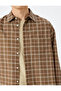 Brown Plaid Men's Adult Shirt 5Wam60134Hw - 5