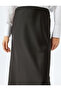 Standard Waist Slim Fit A-Line Midi Length Satin Skirt - 5