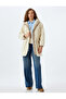 Women's Beige Plush Coat - 2