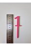 Hobi Kafe 18 Pieces 1 Year Old Pink Cup Cake - Cake Decoration - Toothpick (Made of Hard Plastic) - 3