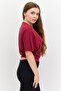 Women Sportswear Fit Short Sleeve Training Top, Maroon - 2
