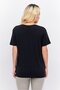 Women Sportswear Fit Short Sleeve Brand Logo Training Tops, Black - 4