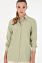 Women's Light Khaki Long Sleeve Tunic Shirt 50293568-Vr183 - 3