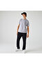Men's Slim Fit Marl L.12.12 Light Gray Polo - 4