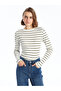 Lcw Crew Neck Striped Long Sleeve Women's Bodysuit