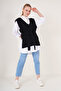 15760 Belted Knitwear Sweater - Black - 2