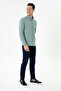 Men's Slim Fit Navy Blue Canvas Trousers 50272363-Vr033 - 3