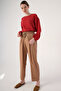 Mink Waist Wide Leg Trousers