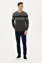 Men's Slim Fit Navy Blue Canvas / Chino Trousers 50275828-Vr033 - 3