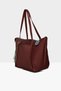 Claret Red Women's Colorful Tassel Detailed Satin Tote Bag m 000008174 - 2