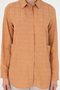 Women's Camel Long Sleeve Tunic Shirt 50289890-Vr015 - 6