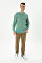 Men's Slim Fit Light Khaki Canvas Trousers 50272363-Vr183 - 3