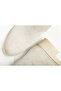 Women's Nude Suede Thermo Sole Buckle Zippered Short Heeled Boots - 4