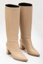 Women's Skin Thermo Sole Pointed Toe Zippered Heeled Boots - 2