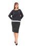 Plus Size Ribbed Blouse - Relaxed Fit - 2