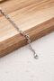 Steel Textured Chain Bracelet 4mm Minimal Thin Interlocking Rings 17+4Cm&21Cm - 7