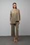 Low Sleeve Jacket Pants Scuba Double Set Green 9262-Tk