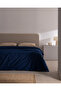 Manon King Size 100% Cotton Ranforce Plain Duvet Cover - Navy