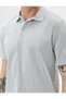 Polo Neck T-Shirt Short Sleeve Button Detailed - 5