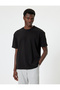 Cotton Blend Oversize Short Sleeve Crew Neck T-Shirt - 3