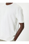 Cotton Blend Oversize Short Sleeve Crew Neck T-Shirt - 5