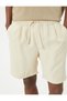 Bermuda Shorts Chino Waist Lace up Pocket Detailed Rayon Fabric - 5