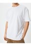 Basic Oversize T-Shirt Crew Neck Drop Shoulder Short Sleeve Cotton - 5