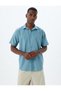 Linen Blend Shirt Basic Short Sleeve - 2