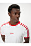 Slim Fit T-Shirt with Slogan Print, Short Sleeves, Crew Neck, Ribbed